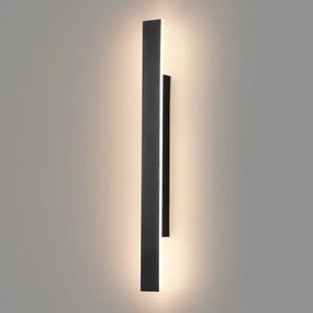 LED kültéri fali lámpatest WOW LED/11W/230V 3000/4000/6000K 60 cm IP54 fekete