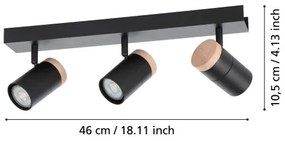 Eglo 39648 - LED Spotlámpa CARTAGENA 3xGU10/4,5W/230V 3000K