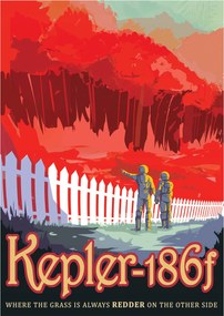 Nasa poszter Jpl Kepler 186f Poster