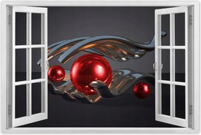 Poszterek 90x60 Piros gömbök a kézben