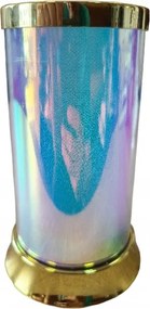 Napelemes mécses Subito SL1 S089 Opál Arany Fehér Meleg Led Lampion