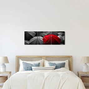 A nyitott napernyők képe (órával) (90x30 cm)