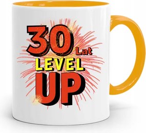 Születésnapra 30 30. 30-as Bögre Sárga Ajándék fényképes nyomattal