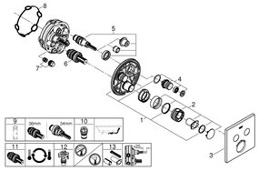 GROHE 29124A00 - termosztátos csaptelep GROHTHERM SMARTCONTROL grafit