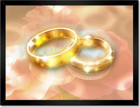 Poszterek keretben 40x30 Nőnap Ajándék Love