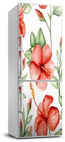 Hűtő matrica Trópusi virágok FridgeStick-70x190-f-105950517