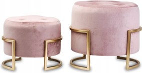 Puff puff ülőgarnitúra rózsaszín arany ülőfelület
