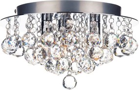 DAR LIGHTING PLU5250 PLUTO Kristály Mennyezeti Lámpa Csiszolt Króm G9 IP20