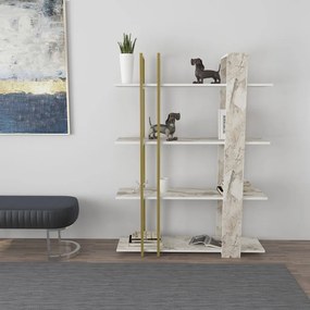 Onno könyvespolc, arany, 120 cm