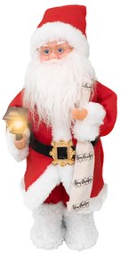 Táncoló, zenélő Mikulás lámpással