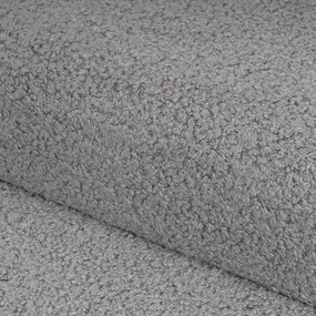 Szürke buklé puff Folding – Casa Selección