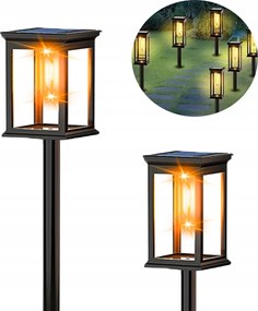 Kerti lámpa Napelemes Lámpa kis Retro beszúrós lámpa