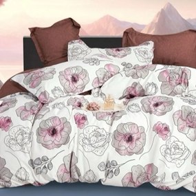 Pamut ágynemű KROP PINK 7 részes 140X200 cm