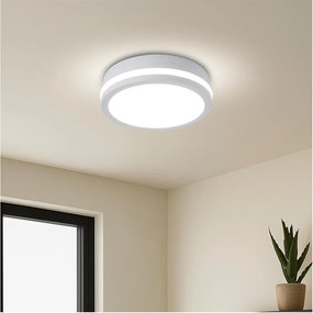 Brilagi - LED kültéri lámpa mozgásérzékelővel BENE LED/18W/230V átm. 21,5 cm fehér IP54