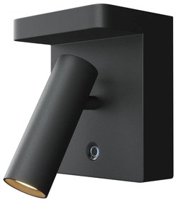 C179WL-L7B2.7K-DE Aron Alumínium Fali Lámpa Fekete Színű LED 7 W 2700 Kelvin 400 Lumen IP20