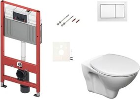Fali WC szett TECE előtétfalas szereléshez + Ceramia S-Line Pro WC SIKOTSD0