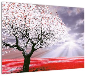 Piros fa kép (70x50 cm)