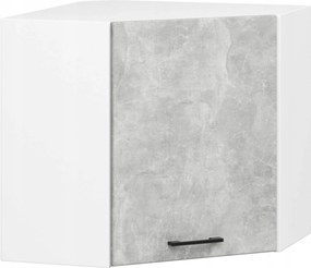 Szekrény Olíva W60/60N H580 Fehér Beton Akd