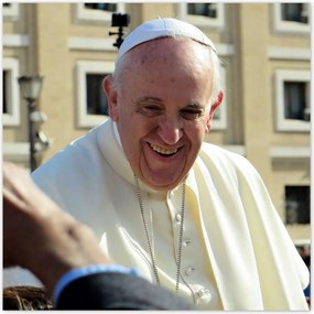 Poszterek 100x100 Ferenc pápa portré