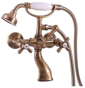 RAV Slezák MK159.5/2SM - MORAVA RETRO kádszett csapteleppel, antik sárgaréz