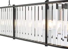 Dar Lighting glamour kristály modern függeszték kiran fekete darkir3422