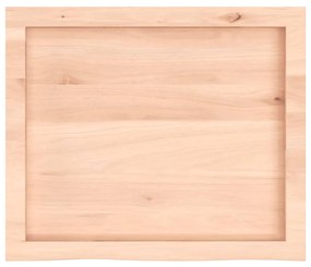 kezeletlen tömör tölgyfa fali polc 60x50x(2-4) cm