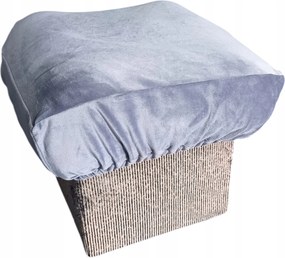 Nyitható puff székhez és zsámolyhoz 45x45x15cm Velúr Rugalmas