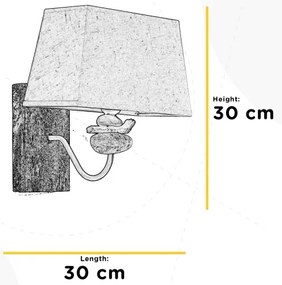 ONLI - Fali lámpa SEREGON 1xE27/22W/230V