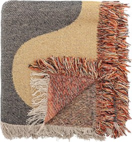 Barna újrahasznosított pamut takaró 130x160 cm Arni – Bloomingville