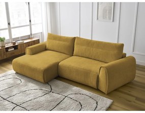 Okkersárga sarokkanapé Aden – Bobochic Paris