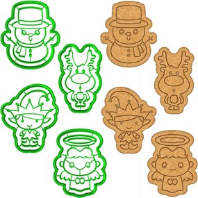 4x Karácsonyi Formák Karácsonyi lyukasztók XXL szett 4db