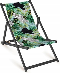 Fából Készült Kerti Napozóágy Lengyel Gyártó Összecsukható Strand Napozóágy Fullprint