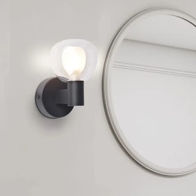 Fürdőszobai fali lámpatest POLA 1xG9/5W/230V IP44 fekete/átlátszó