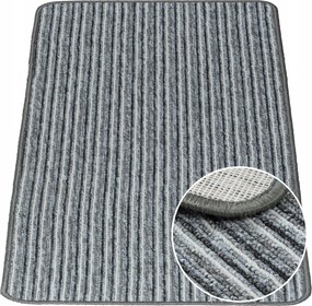 Szőnyeg Csíkos Szürke Melange 60x120 cm