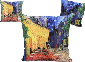 Töltettel/cipzárral ellátott párna V. van Gogh, Kávézó terasz éjszaka (carmani