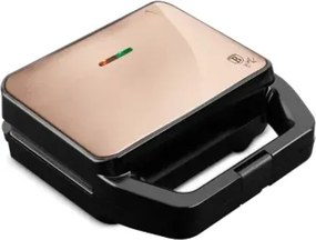 BerlingerHaus 3 az 1-ben cserélhető betétes szendvics-, grill- és gofrisütő (800 W) Metallic Line Rose Gold Edition BH/9461