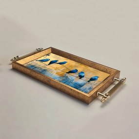 Edzett üveg tálca 34 × 18 × 2 cm