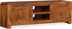 vidaXL tömör fa TV-szekrény mézszínű felülettel 120 x 30 x 40 cm