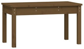mézbarna tömör fenyőfa kerti pad 80 x 44 x 45 cm