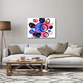 Kép - Motívum élénk színű körökkel (70x50 cm)