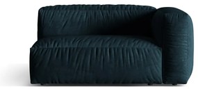 Sötétkék bársony kanapé modul (jobb oldali) Martina – Micadoni