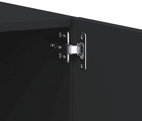 fekete szerelt fa TV-szekrény 100 x 35 x 40 cm