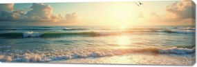 Vászonkép 150x50cm Vászonkép Hálószoba Nappaliba Panoráma Tenger 2
