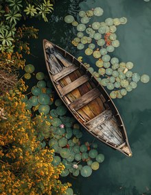 Poszter 50x65cm Hajó a természet között