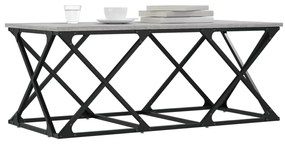 szürke sonoma színű szerelt fa dohányzóasztal 100 x 49 x 40 cm