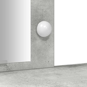 LED világítással ellátott sminktükör Beton Szürke 102x33x135 cm