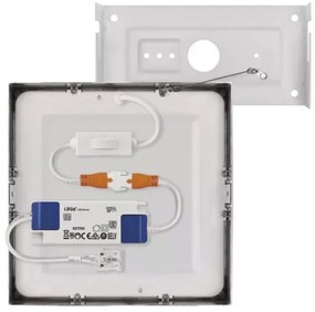 LED Mennyezeti lámpa LED/12,5W/230V 3000/3500/4000K 17x17 cm króm