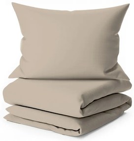 Pamut ágynemű krepp hatással LUXERA szürkésbarna szállodai zseb II. osztály Ágyneműhuzat mérete: 70 x 90 cm | 140 x 200 cm