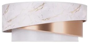 Duolla - Csillár zsinóron KOBO 1xE27/15W/230V átm. 45 cm fehér/rózsaarany