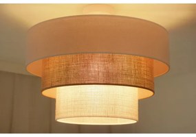 Brilagi DENVER LUNETA lógömb 1xE27/15W/230V, 45 cm, bézs/barna/krém